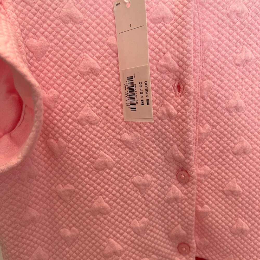 Janie and Jack Pink & Red Heart textured Dress – NWT - Picture 3 of 5